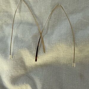 Minimalist Gold Wire Earrings